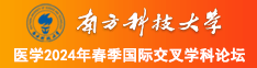 草比大鸡巴南方科技大学医学2024年春季国际交叉学科论坛